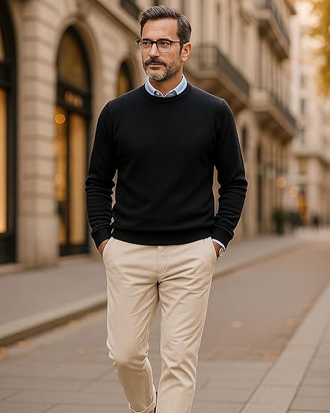 Maglione Girocollo Cashmere UOMO - CasaDelCashmere