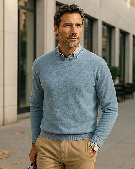 Maglione Girocollo Cashmere UOMO - CasaDelCashmere