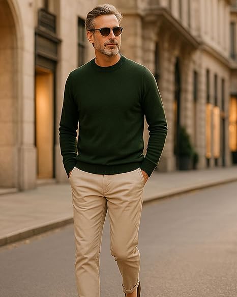Maglione Girocollo Cashmere UOMO - CasaDelCashmere