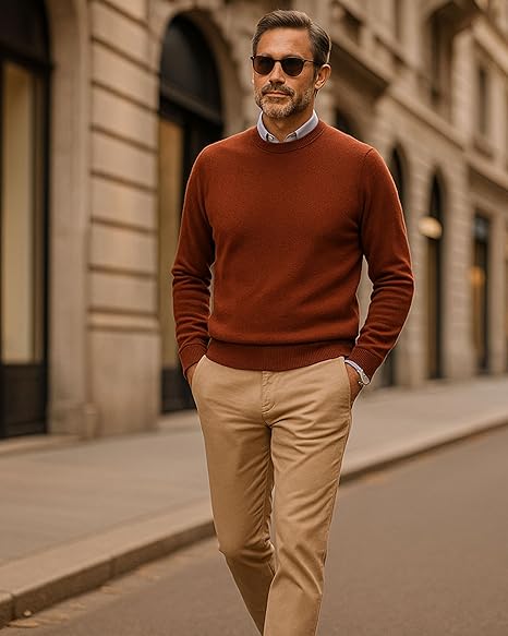 Maglione Girocollo Cashmere UOMO - CasaDelCashmere
