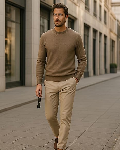Maglione Girocollo Cashmere UOMO - CasaDelCashmere